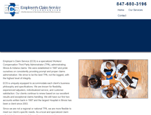 Tablet Screenshot of employersclaimservice.com